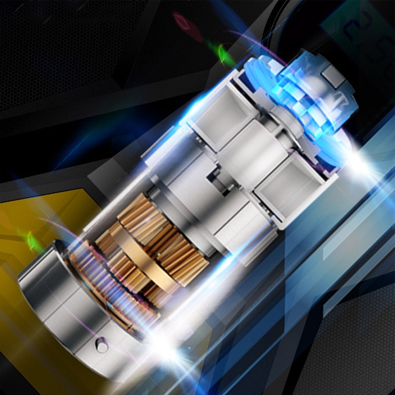 Car tire air compressor pump, compact and quick inflator Car tire air compressor pump, compact and quick inflator